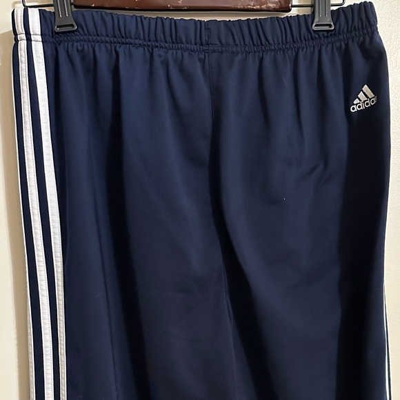 Adidas Women’s Navy With White Stripes Athletic Pants, Size L - Picture 6 of 11
